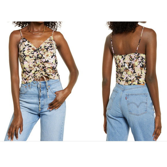 Vera Moda Chaddi Camisole Ruched Front Blouse  NWT - Picture 1 of 7